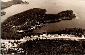 Postcard MO RPPC Real Photo Lake Ozark Aerial View Publ. L.L. Cook Co. S-10 L9
