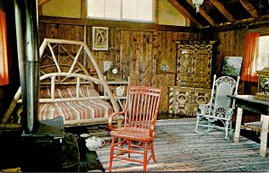 New York Blue Mountain Lake Adirondack Museum Adirondack Cottage Interior