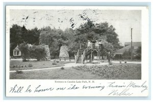 1905 Entrance to Canobie Lake Park New Hampshire NH Posted Antique Postcard 