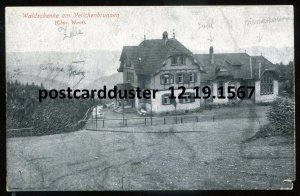 h2669 - GERMANY Veilchenbrunnen 1910s Gasthof Waldschenke Near Oberhof