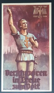 THIRD REICH ORIGINAL PROPAGANDA LABEL WINTER RELIEF FUND 1935/36