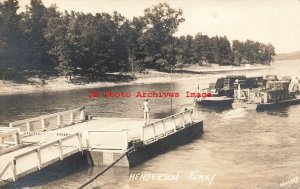 AR, Henderson, Arkansas, RPPC, Car Ferry Leaving Dock, Wingard Photo