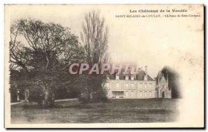 Postcard Old St Hilaire de Loulay Chateau Bois Corbeau