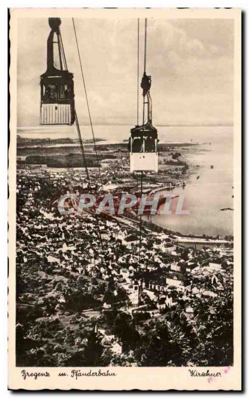 Old Postcard Bregenz m Pfauderbahu Kirschuer