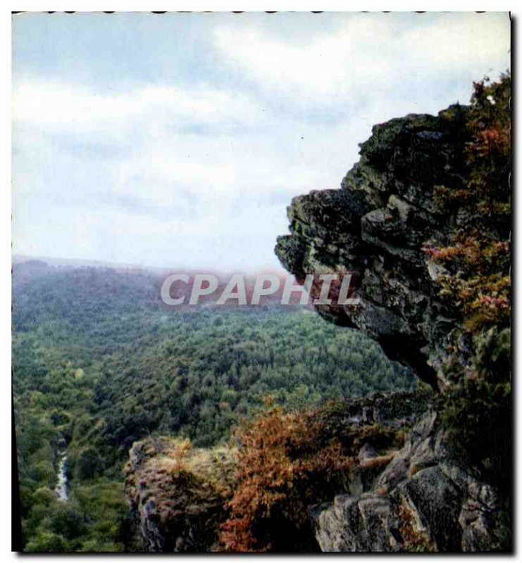 Postcard Modern Switzerland Normandy Roche of Oetre overlooking Empty