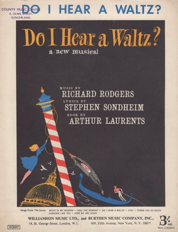 Do I Hear A Waltz Richard Rodgers Rare Sheet Music