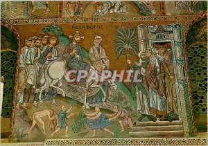 Postcard Modern Palermo Palatine Chapel twelfth century the entrance of Jesus...