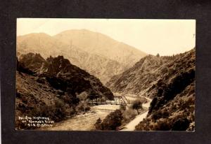 CA Pacific Hwy Highway on Klamath River Bridge California Real Photo Postcard