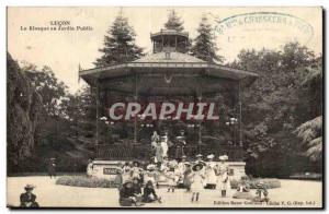 Lucon Old Postcard kiosk public garden (children)