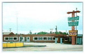 CHEYENNE, Wyoming WY ~ Roadside FIREBIRD MOTOR HOTEL Lincoln Highway Postcard