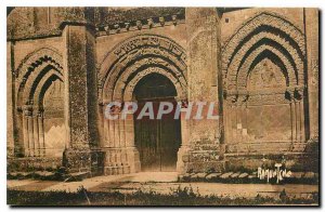 Old Postcard Aunis and Saintonge Facade of the Romanesque church of Aulnay de...