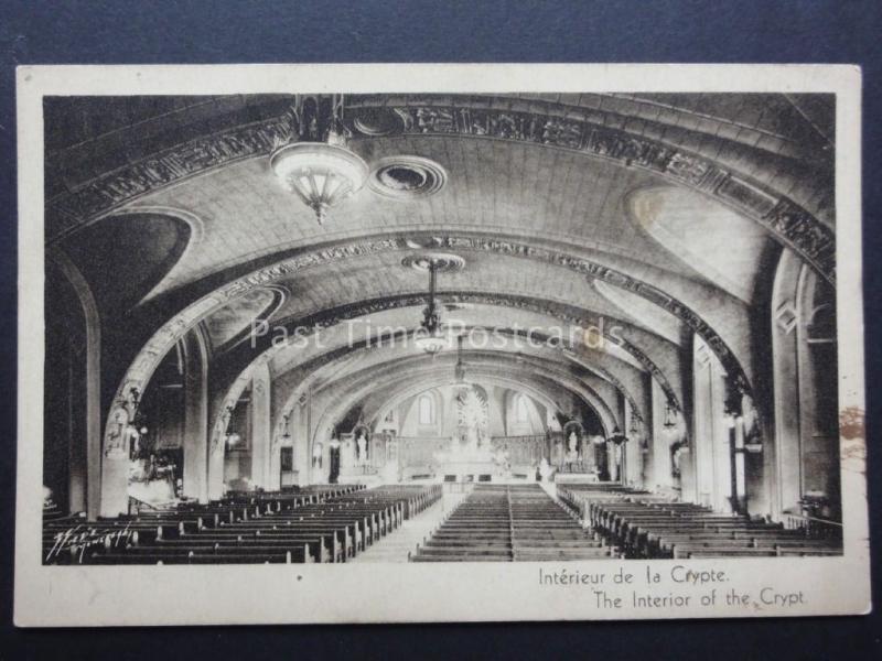 Canada MONTREAL Saint Josephs Oratory du Mont Royal CRYPT INTERIOR Old Postcard 