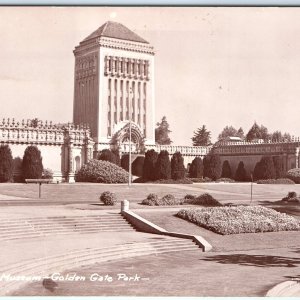 c1940s San Francisco, CA Golden Gate Park RPPC De Young Museum Real Photo PC A87