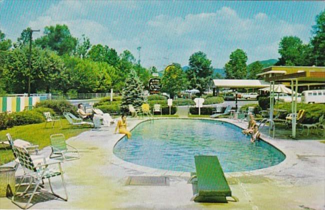 West Virginia White Sulphur Springs Old White Motel 1974