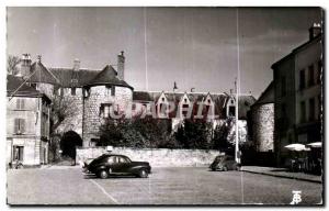 Postcard Old Dourdan Le Chateau Fort (early XIII century) The entry porch