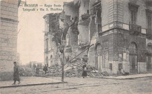 uk42553 messina regie poste e telegrafi e via s martino italy earthquake