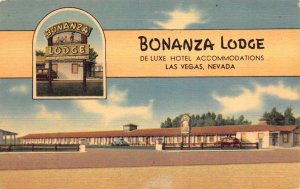 Linen Postcard Bonanza Lodge in Las Vegas, Nevada~125439