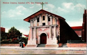 Vtg 1910s Mission Dolores San Francisco California CA Unused Postcard