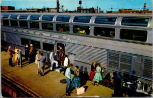 Trains Santa Fe Railroad Hi-Level Dome Car Of El Capitan 1958