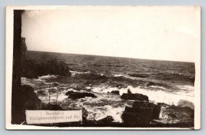 RPPC  Denmark  Bornholm  Helligdomskippen Ve Ro.   Postcard