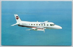 Airplane~Embraer Bandeirante~Standard Chrome Postcard