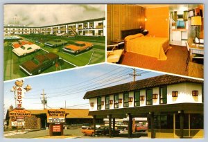 Royal Wayne Motor Inn, Calgary, Alberta, 1989 Chrome Multiview Postcard