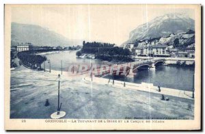 Old Postcard Grenoble Le Tournant De L Isere and The Helmet Neron