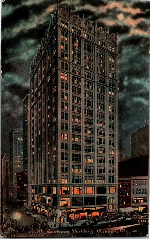 North america building deals vintage chicago postcards