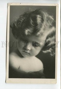 444435 FASHION Curly Nude Girl stylish Bob cut Vintage PHOTO postcard