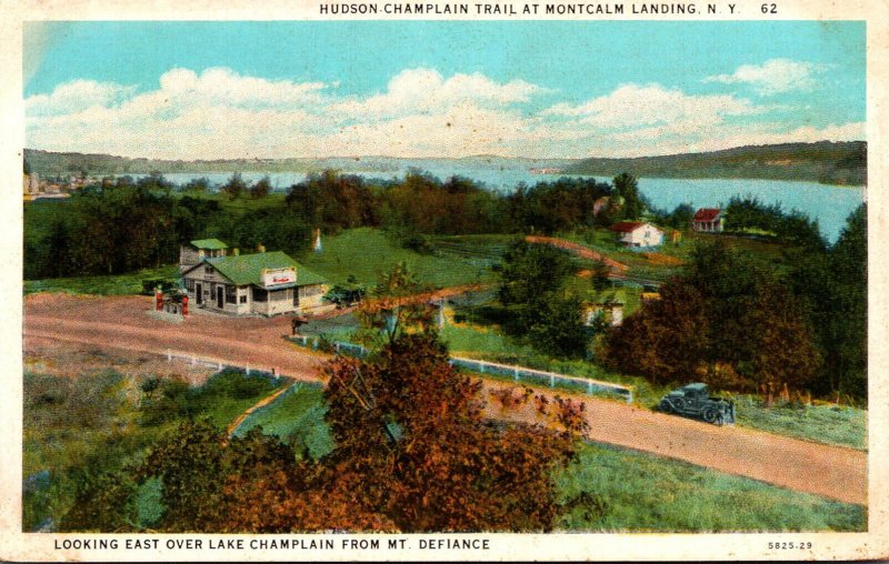 New York Lake Champlain Hudson Champlain Trail At Montcalm Landing Curteich