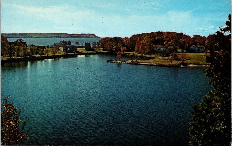 Overlooking Michigan Fayette State Park Postcard UNP VTG Avery Unused Vintage