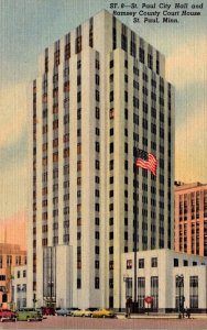 Minnesota St Paul City Hall and Ramsey County Court House Curteich