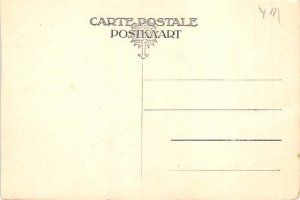 Black Doll Cats Postcard