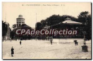 Old Postcard Valenciennes Green Square Kiosk