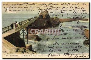 Old Postcard Biarritz The Rock of the Virgin and Gateway