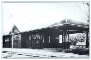 c1960 MAST Paul Depot Adel Iowa Railroad Train Depot Station RPPC Photo Postcard