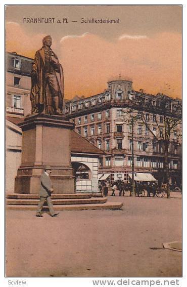 Schillerdenkmal, Frankfurt a. Main (Hesse), Germany, 1900-1910s