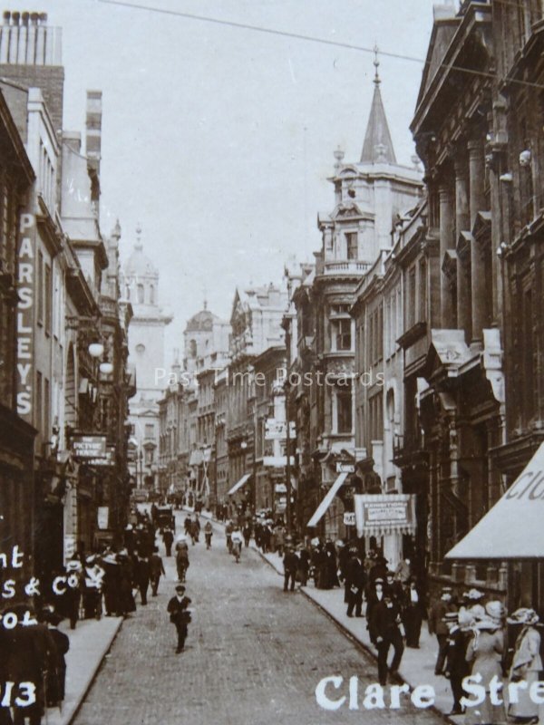 BRISTOL Clare Street & Baldwin Street c1905 RP Postcard by Burgess & Co.