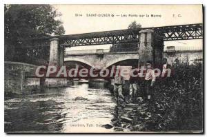 Postcard Old Saint Dizier Les Ponts Sur Marne