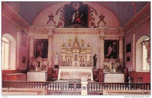 Interior, La Vielle Eglise- The Old Church, Ste. Anne De Beaupre, Quebec, Can...