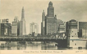 Chicago Illinois River La Salle Childs #1007-7-9 C-1910 Postcard 21-2965