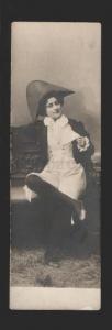 078611 Famous COMIC DANCER Female as NAPOLEON vintage PHOTO