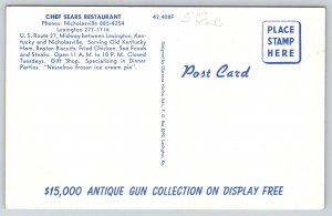 Lexington-Nicholasville KY~Chef Sears Restaurant~Interior Jukebox~1950s Cars