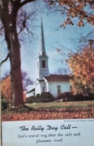 Rally Day Call Church Postcard John Knox Press Litho George Hughes Kodachrome