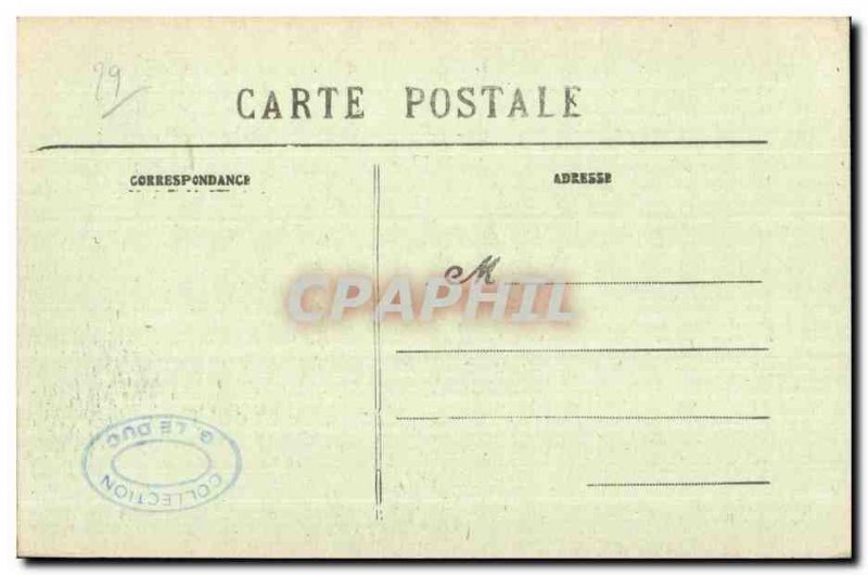 Old Postcard Douarnenez Perspective taking the Rice beach