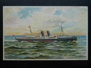 Shipping Official R.M.S. MUNSTER City of Dublin Steam Packet Co. c1911 Postcard