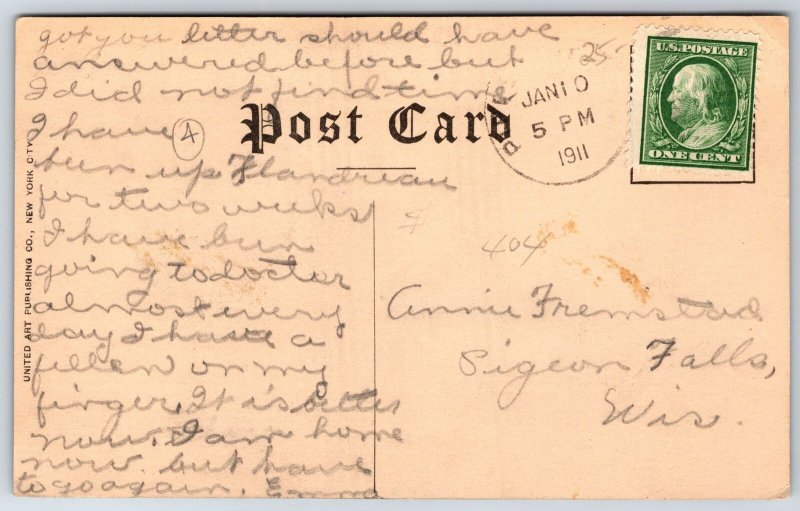 Flandreau SD S Y Hyde Elevator Hard & Soft Coal Co~Fire & Smoke~9/1908 RPPC