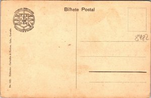 Loanda Portuguese Angola Postcard unused 1920s S Tome Principe Stamp