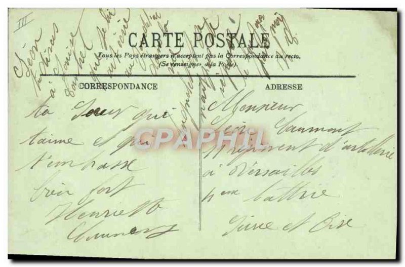 Old Postcard Tram Le Havre Rue de Paris