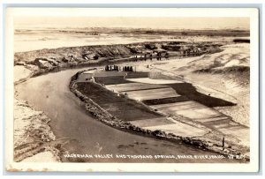 c1940's Hagerman Valley & Thousand Springs Snake River ID RPPC Photo Postcard